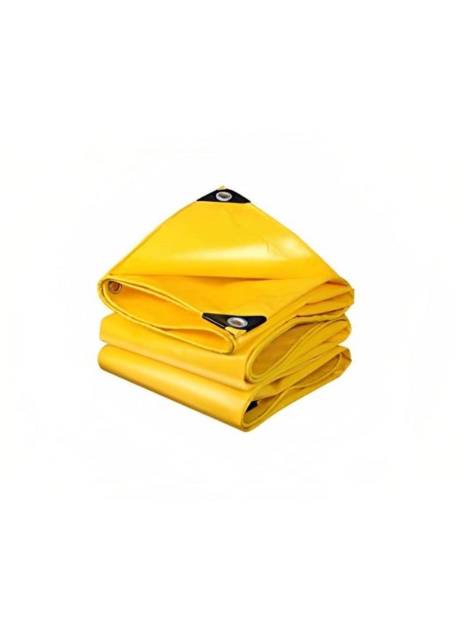 SR TRENDS™ Yellow Heavy Duty Tarpaulin Tirpal Tadpatri Tharpai Thadika, Extra Strong, Eyelets, UV Resistant, 100% Waterproof Virgin, 6 Layer MLCL 3D Rib Technology-1 No. (30 X 20 FT) - Image 1