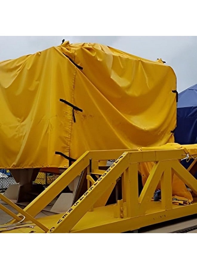 SR TRENDS™ Yellow Heavy Duty Tarpaulin Tirpal Tadpatri Tharpai Thadika, Extra Strong, Eyelets, UV Resistant, 100% Waterproof Virgin, 6 Layer MLCL 3D Rib Technology-1 No. (30 X 20 FT) - Image 5