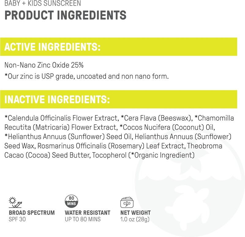 Raw Elements Baby + Kids SPF 30 Sunscreen Stick - Image 5