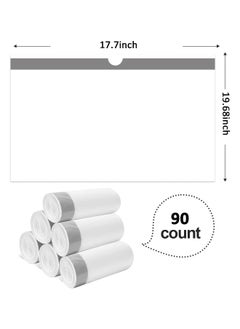 Generic 6 Roll Self-cleaning Cat Litter Box Waste Bags,Extra-Thick Cat Waste Bags for Self-Cleaning Cat Litter Box, Drawstring Cat Litter Liner Box Self Cleaning Trash Bags,20" x 18"  - Image 2