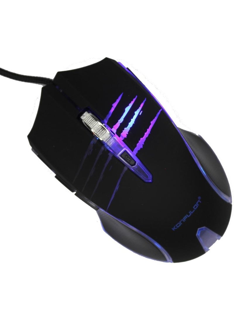 Techmaster Tme Konfulon P1 RGB Lighted Gaming Gamer Mouse  - Image 3