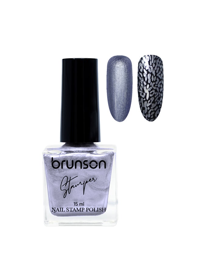 brunson Nail polish for stamping nail art Stamping Gel Polish UV Gel For Nail Stamping Plate Nail Art Stamping Polish Fingernail Manicure Print
 BNSTP047