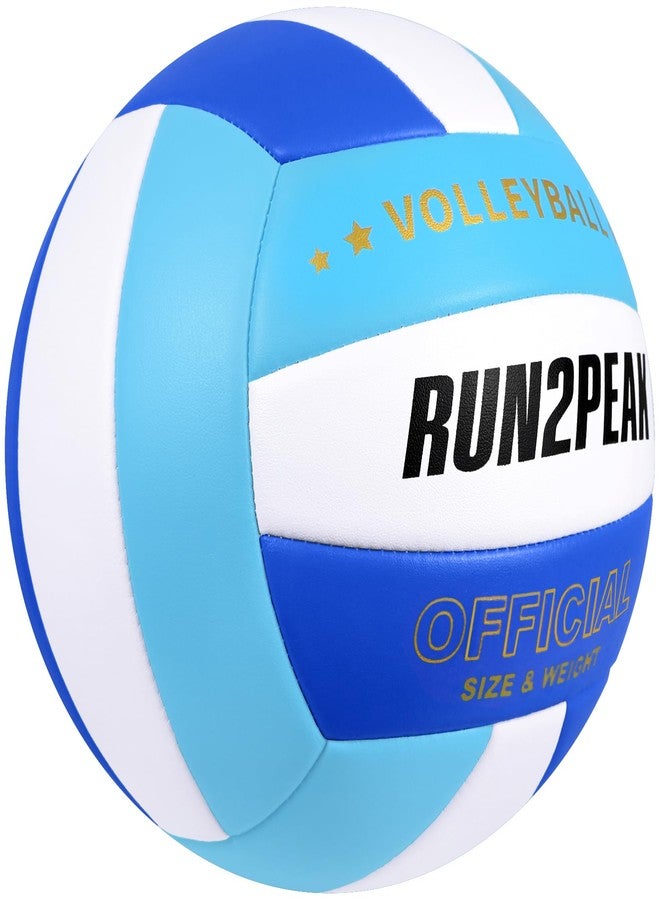 RUN2PEAK Soft Volleyball Ball Official Size 5 Volleyballs for Indoor Outdoor Beach Pool Game Play for Teen Beginner Recreational Team Professional PU Leather Training Practice Volley Balls - Image 5