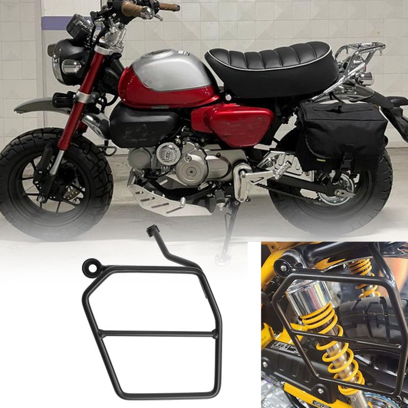 WOOGA Motorcycle Parts Left Saddlebag Support Guard Bars Mount Brackets Trunk Bag Holder fit for HONDA Monkey 125Z125 Z 125 20182024 JB02JB03 - Image 2