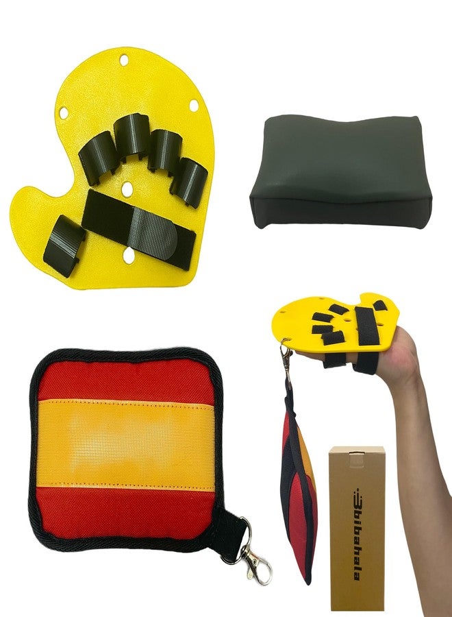 bibahala Stroke Hemiplegia Finger Wrist Arm Straightening Recovery Kit Rehabilitation Stroke Therapy Equipment for Adults Hand Brace Elbow Pad Sandbag Finger Splint - Image 1