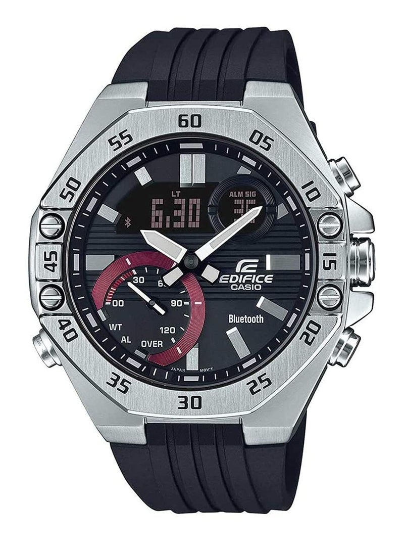 Casio Edifice Bluetooth Connect Analog-Digital Black Dial Men's Watch-ECB-10P-1ADF - Image 1