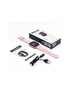 PROMASS TOUCHMATE Fitness Smartwatch with 1.3" full-touch IPS LCD screen, Bluetooth 5.0, Heart Rate Monitoring, Oxygen Meter, Activity Tracker, SMS & Notifications TM-SW400 (Pink)  - Image 3
