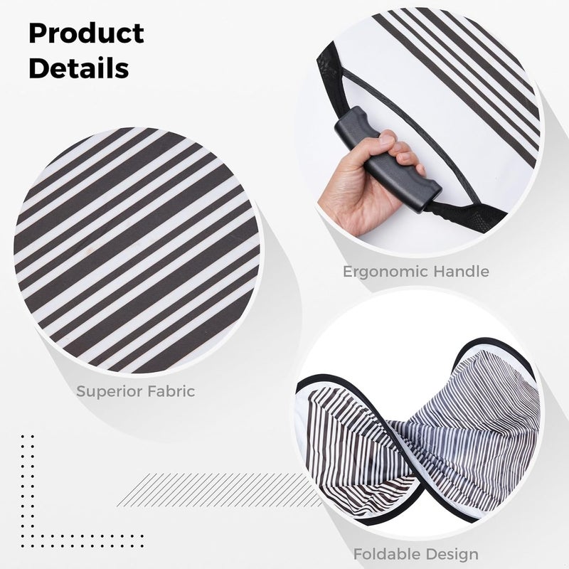 2-Pack Dent Detection Light Reflector Panels with Storage Bag, Flexible Foldable Panel for Car Door Scratches & Hail Damage - Image 2