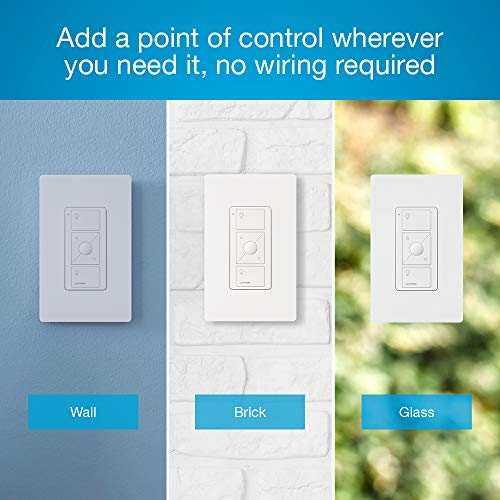 Lutron Pico Remote Wall-Mounting Kit, for Wireless 3-Way Switch Applications with Caseta Smart Dimmer Switches, Includes 3 Button Control, Wallbracket, and Wallplate, PJ2-WALL-WH-L01, White - Image 5