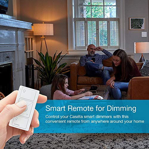 Lutron Pico Remote Wall-Mounting Kit, for Wireless 3-Way Switch Applications with Caseta Smart Dimmer Switches, Includes 3 Button Control, Wallbracket, and Wallplate, PJ2-WALL-WH-L01, White - Image 2