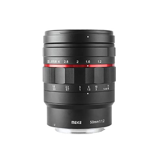 Meike عدسة ميكي MK-50mm F1.2 RF ذات الفتحة الكبيرة والتركيز اليدوي للعدسات الثابتة لكاميرات كانون كاملة الإطار EOS R EOS-RP R5 R6 R7 R10 المرايا - Image 1