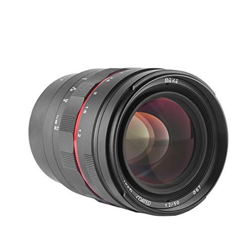 Meike عدسة ميكي MK-50mm F1.2 RF ذات الفتحة الكبيرة والتركيز اليدوي للعدسات الثابتة لكاميرات كانون كاملة الإطار EOS R EOS-RP R5 R6 R7 R10 المرايا - Image 2