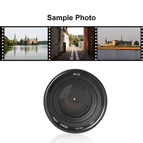 Meike عدسة ميكي MK-50mm F1.2 RF ذات الفتحة الكبيرة والتركيز اليدوي للعدسات الثابتة لكاميرات كانون كاملة الإطار EOS R EOS-RP R5 R6 R7 R10 المرايا - Image 5