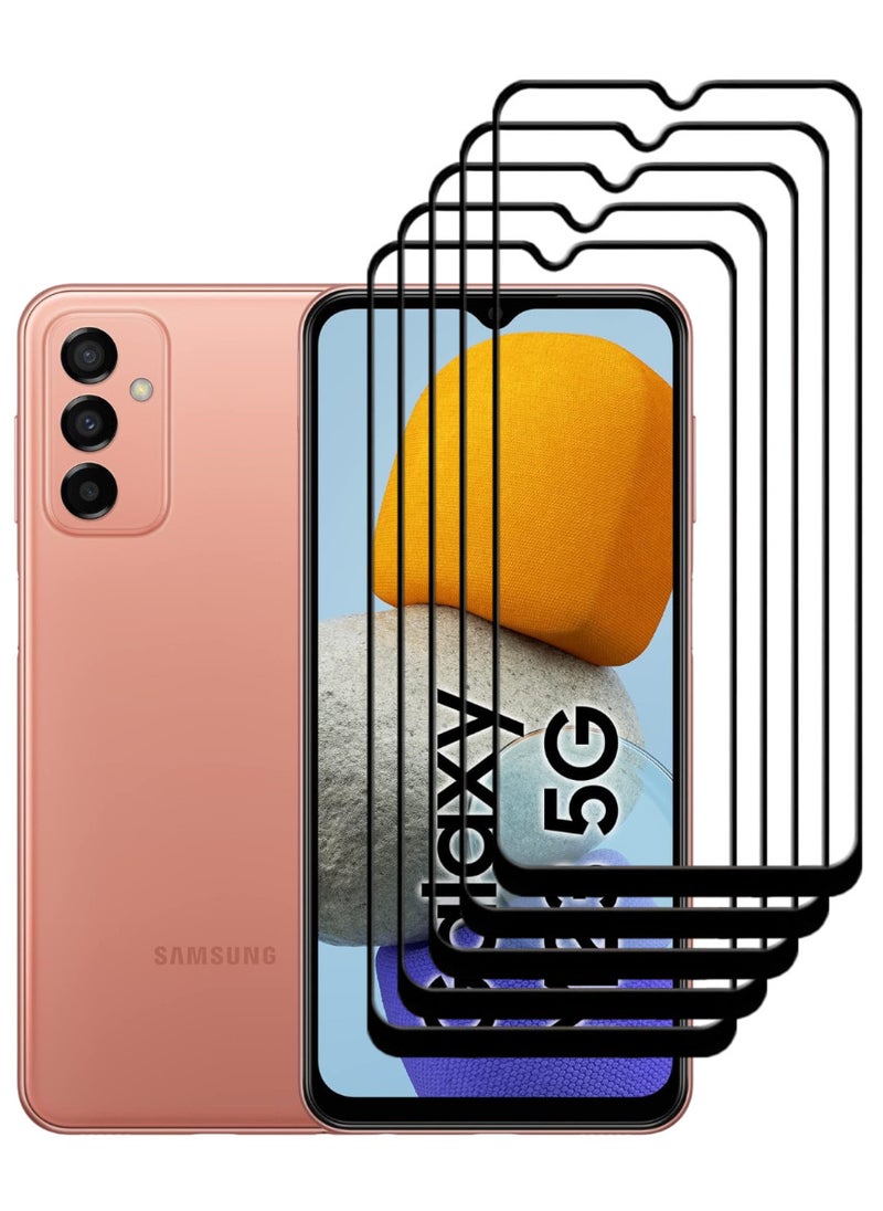 ACLIX 5 Pieces Antistatic ESD Dustproof Premium Quality High Definition Tempered Glass Screen Protector Designed For Samsung Galaxy M23 - Image 1