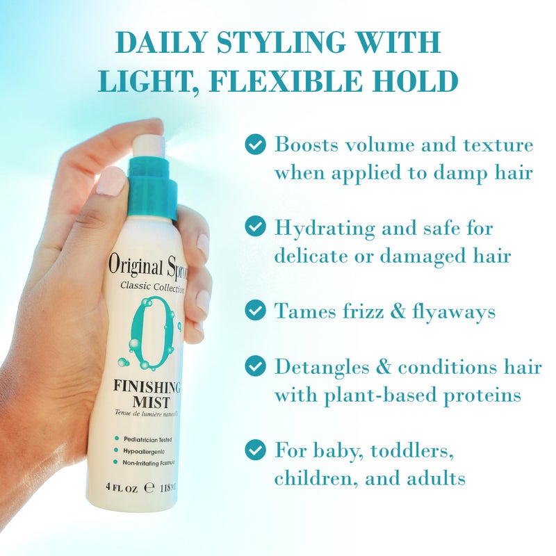 Original Sprout Finishing Mist Hair Spray for All Hair Types, Volumizing & Detangling, Light Hold Hairspray for Flexible Styling Without Stiffness, Vegan Finishing Spray for Kids & Adults, 4 fl oz - Image 2