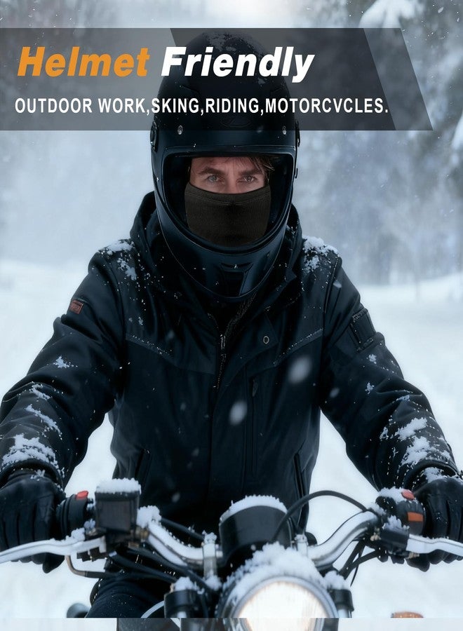 HEGGCOOE Windproof Ski Mask Thermal Cold Weather Winter Face Mask for Skiing Cycling Helmet，Winter Balaclava for Men Women, Gray, One size - Image 4