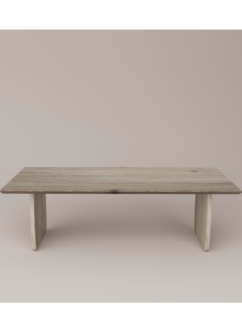 Slab House - Edge Collection - Solid Oak Timber 8-10 Seater Table - Image 1