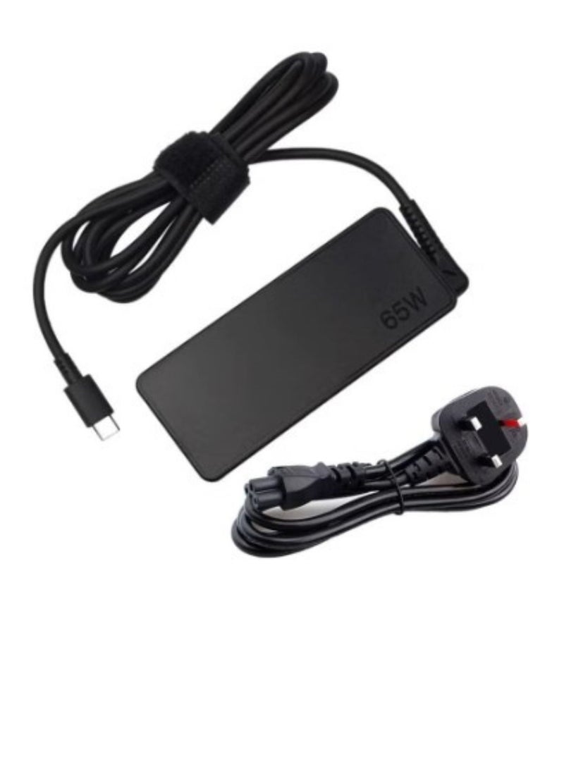 Terabyte 65W USB Type C Travel Power Replacement Adapter for HP Elitebook x2 x360 1030 1020 G2 Laptop Replacement Charger 20V 3.25A TPN-CA10 - Image 1