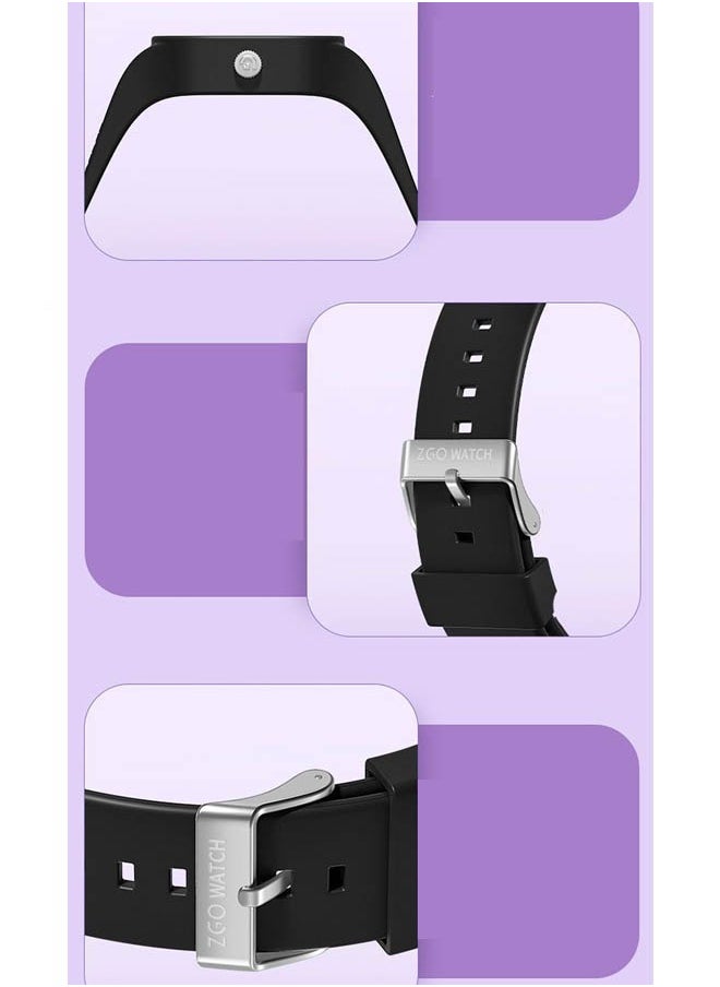 Black Square Cartoon Sanrio Kuromi Pattern Children's Watch Silicone Strap Suitable for All Ages Kids Gift Watches - pzsku/Z9B9E3D3DB490A0FE954DZ/45/_/1713495835/5902b66c-173d-4398-9e51-c85eafeda174