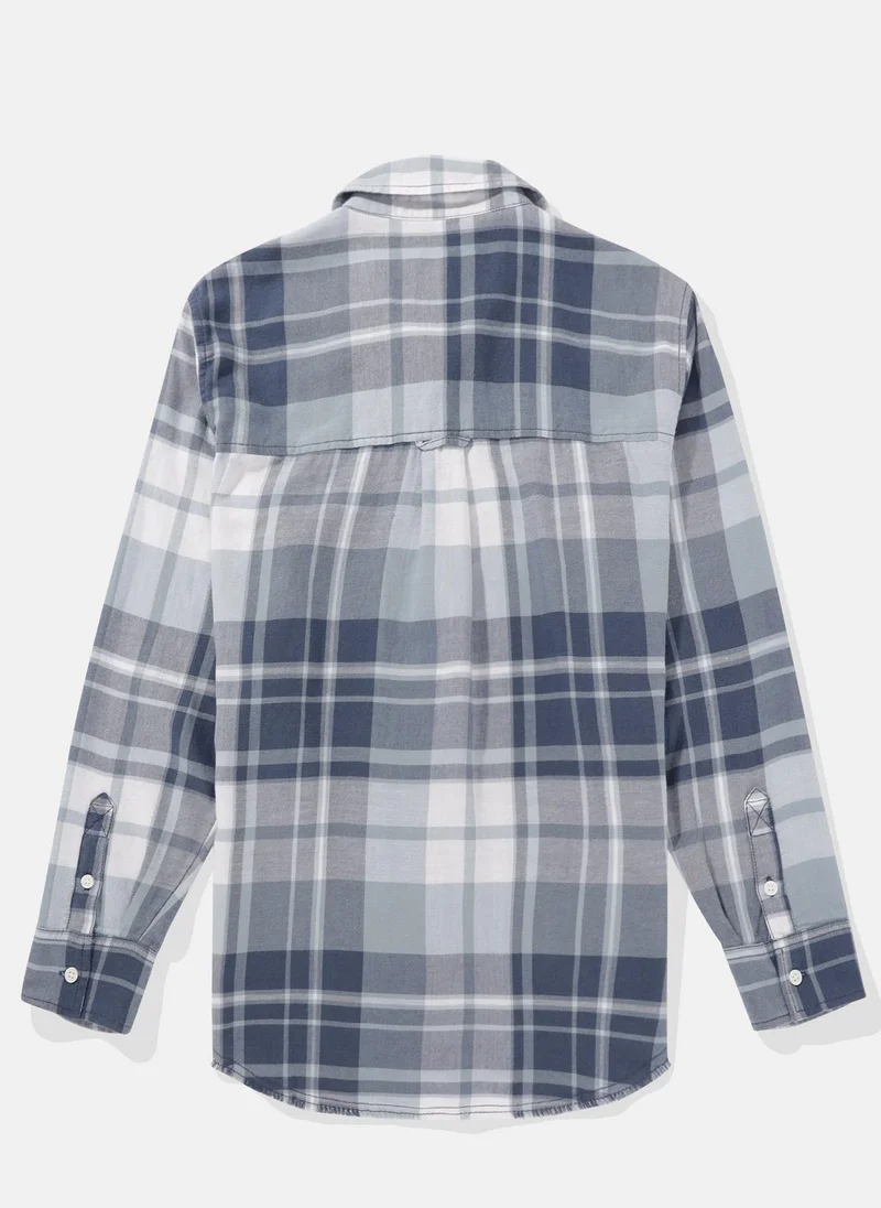 امريكان ايجل Short Sleeve Checked Button-Up Shirt