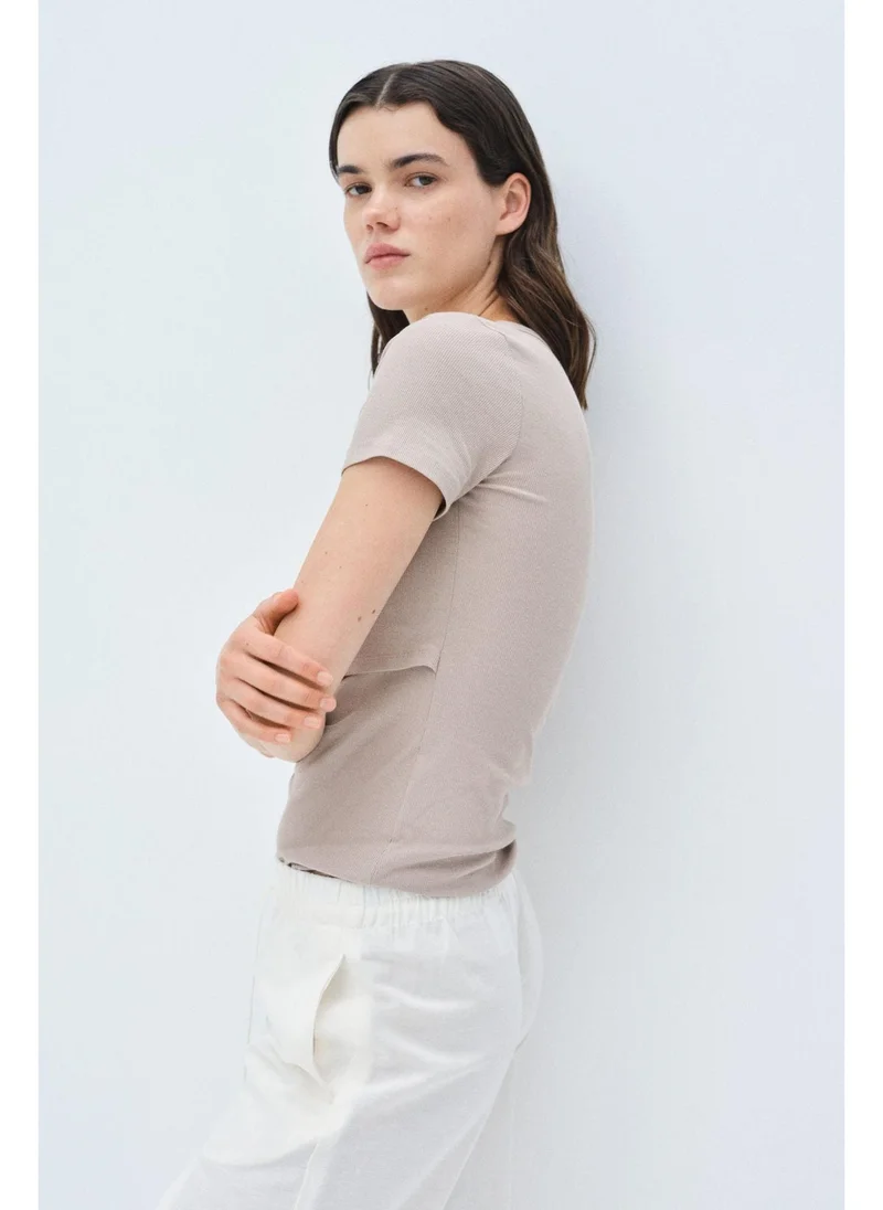 H&M MAMA Ribbed nursing top