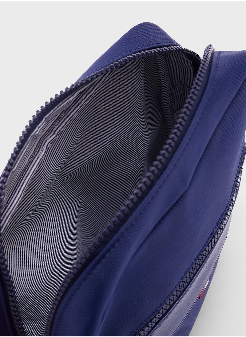 Seventy Five - Webbing Details Crossbody Messenger Bag - Image 1