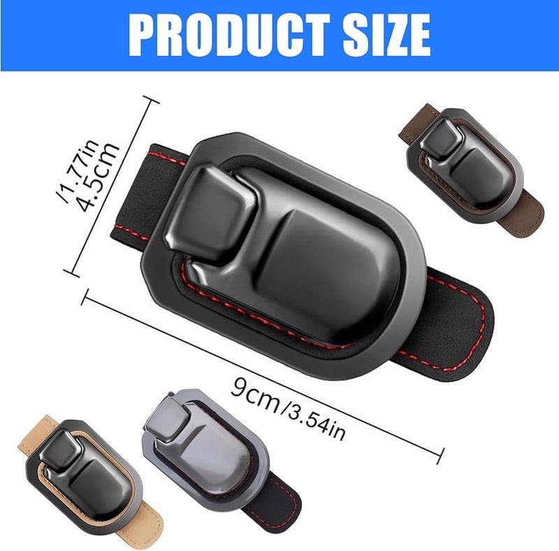 Brown Car Sun Visor Sunglass Holder Easy to Use for Travelers and Commuters - Image 5