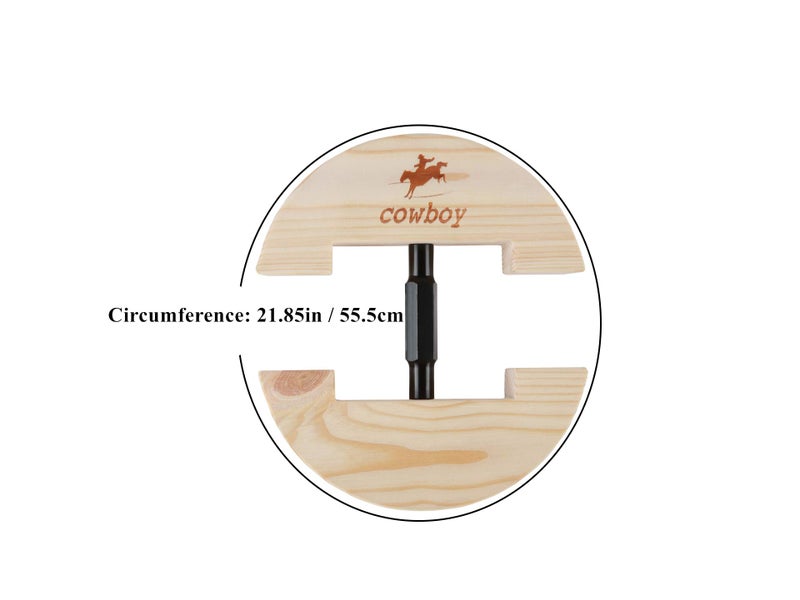 Cowboy Hat Stretcher,Large Size 7 1/2 to 10 5/8-Colourful Adjustable Buckle Heavy Duty(Large, Black) - Image 4