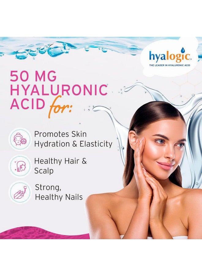 Hyalogic Liquid Hyaluronic Acid Supplement - Support for Healthy Hair, Skin and Nails with 5,000 mcg Biotin and 50mg MSM - Natural Hydration for the Whole Body - High Molecular Weight Formula - 12 oz - Image 4