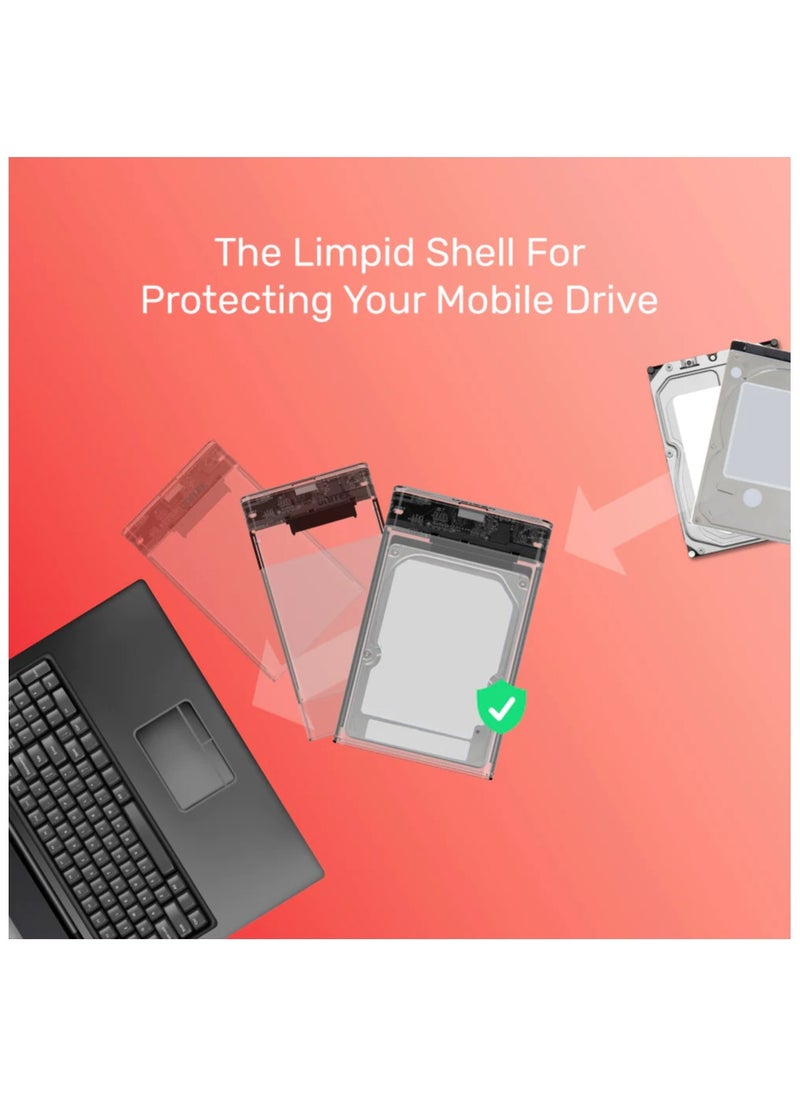 UNITEK - DiskGuard Limpid R SATA III 2.5 HDD/SSD Hard Disk Enclosure - Image 1