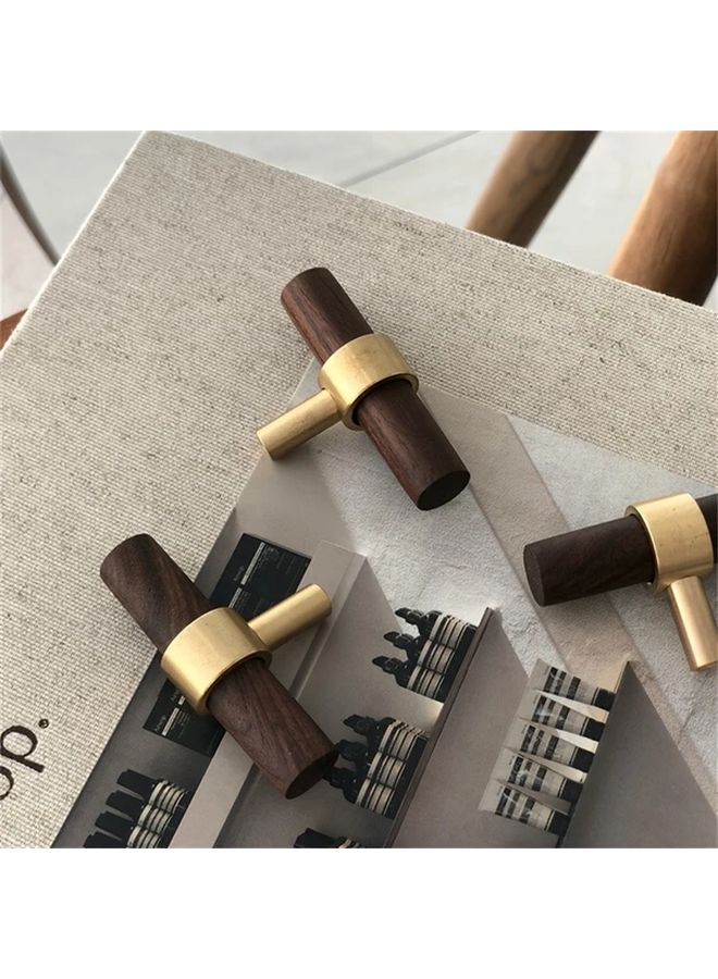 Modern Minimalist Metal Wood Wall Mounted Clothes Hook Heavy Duty Aluminum Curved Design Natural Wood Finish Beige Brown Black White - Image 4