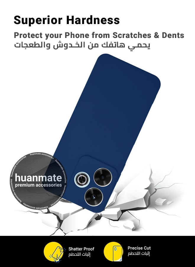 هووانميت حافظة لهاتف شاومي ريدمي 13 أخضر - سيليكون تي بي يو ممتاز 2.0 مم، حماية معززة للكاميرا مع درع العدسة، غطاء مقاوم للصدمات ومقاوم للماء لهاتف شاومي ريدمي 13 - Image 4
