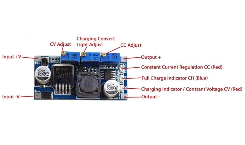 CentIoT Buck Converter LM2596S CC CV 3A 7V35V to 125V30V DCDC Adjustable Step down Power Supply Module - Image 4