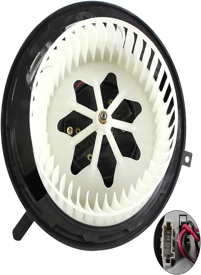 MYSMOT HVAC Blower Motor with Regulator Compatible with B-M-W Vehicles - 2006 325i, 325xi, 06 330i, 2007 335i, X3, 2008 335d, 2007 328xi - E90, E91, E92 Replaces 64119227670, 700218, PM9354, 75896 - Image 2