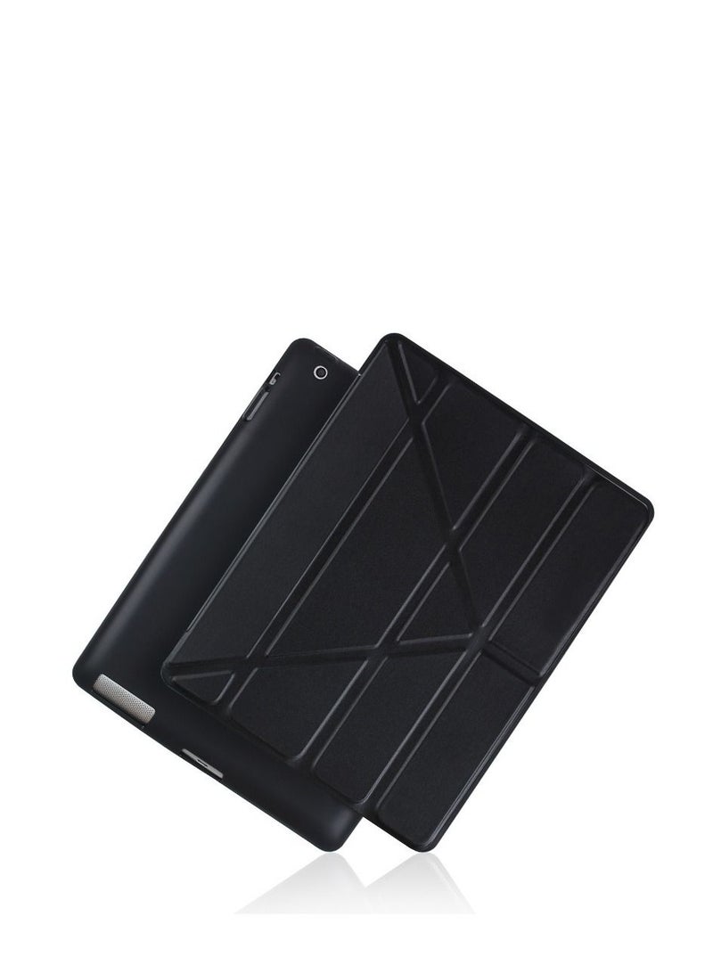 Loquat Black iPad Multi Fold Soft Shell Protective Case 
