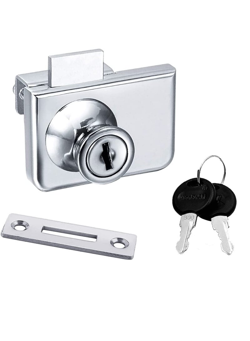 KNP KNP Glass Cabinet Door Lock Pack of 1 provides a secure and reliable locking solution for glass doors in cabinets showcases and display units.  - Image 2