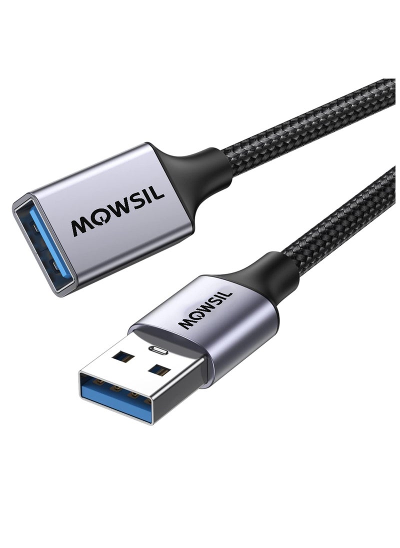 موسل كابل تمديد USB بطول 10 أمتار، كابل تمديد USB A ذكر إلى أنثى، موسع USB 3.0، نقل بيانات بسرعة 5 جيجابت في الثانية، متوافق مع كاميرا الويب والهاتف ومحور USB والفأرة ولوحة المفاتيح والقرص الصلب وسماعة الرأس،  - Image 1