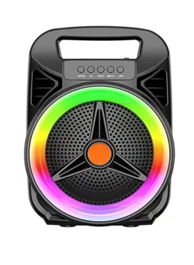 Bluetooth Subwoofer speaker with External Microphone -with two speakers Multimedia Speaker - Portable Wireless Speaker with RGB LED Light and Rechargeable Battery for Smartphones, TV, Tablets, and Computers - Wireless Speaker - Image 1