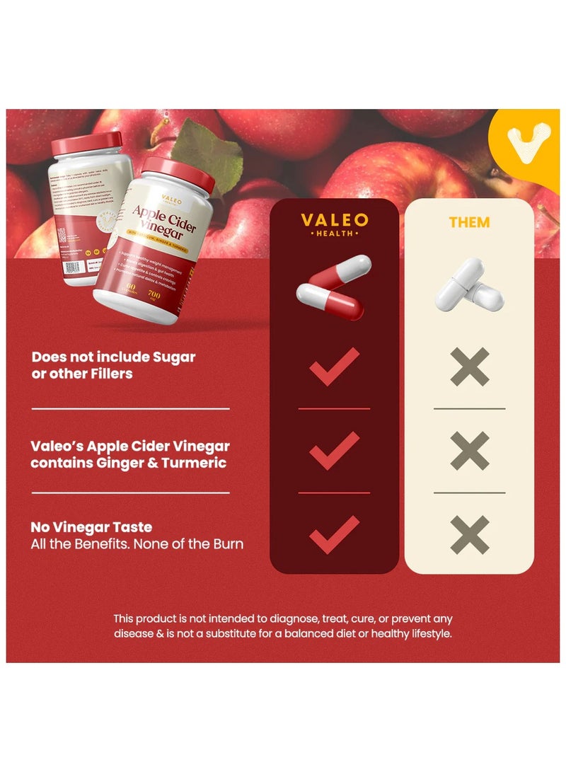 Valeo Apple Cider Vinegar 60 Capsule - Image 3