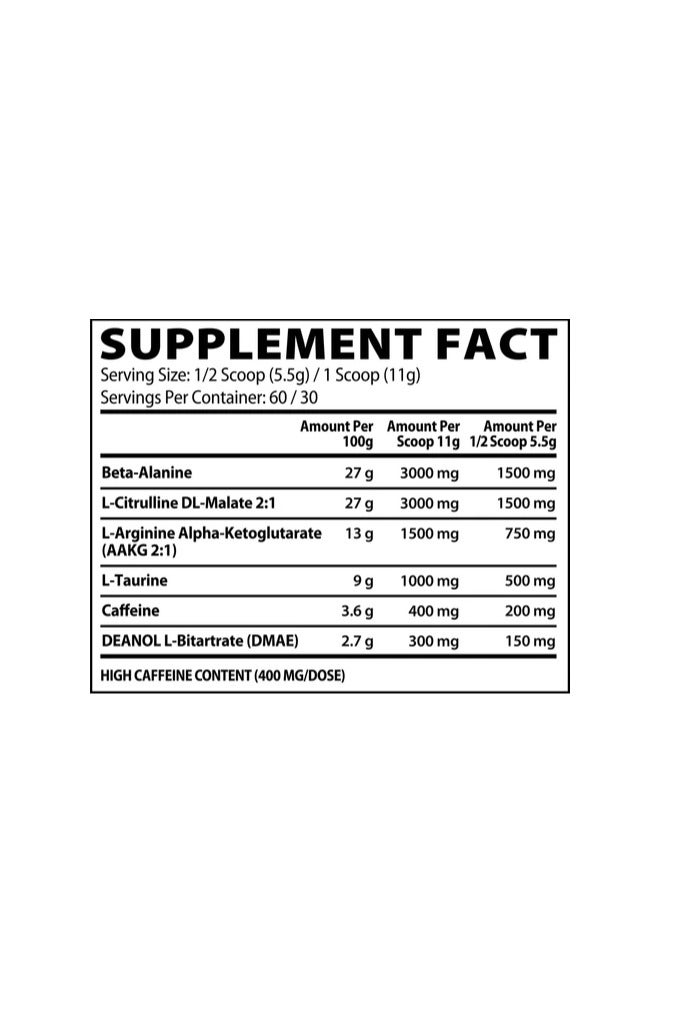 ماسل رولز MUSCLE RULZ PRE RULZ ما قبل التمرين 30/60 حصة علكة الكرز - Image 2