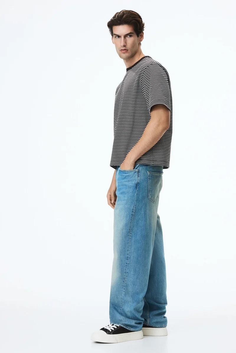 H&M  Barrel Loose Jeans for Men | Best Price UAE