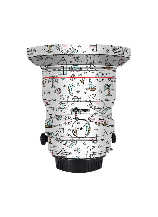 Walking Donkey Suitable For Canon EF24 Shift Axle Second Generation TS-E24 Protection Film Lens Sticker Camouflage Sticker Skin-Color:Bear Color  - Image 1