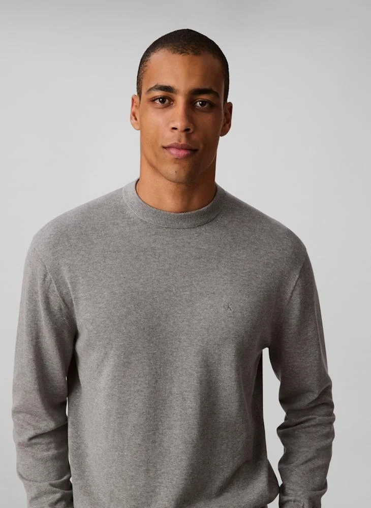 Calvin Klein Jeans Relaxed Cotton Monogram Jumper