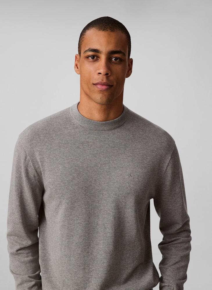 كالفن كلاين جينز كنزة قطنية مريحة بشعار - Image 3