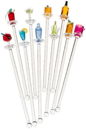 Prodyne Happy Hour Swizzle Sticks Colors may vary