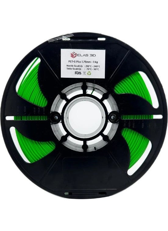 Elas - Pet-G Plus Filament Pistachio Green 1.75MM 1kg Standard - Image 1