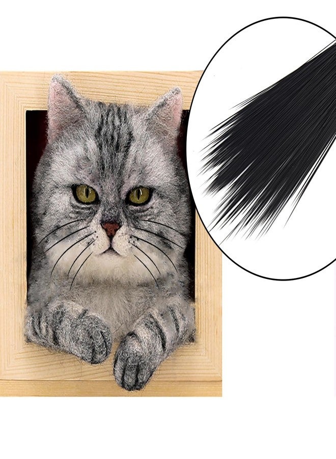 SoeKoa 250pcs Simulated Animal Whiskers for Crafts Needle Felting, Craft Animal Whiskers 3 Inches, Suitable for Muppet Whiskers (Black) - Image 5