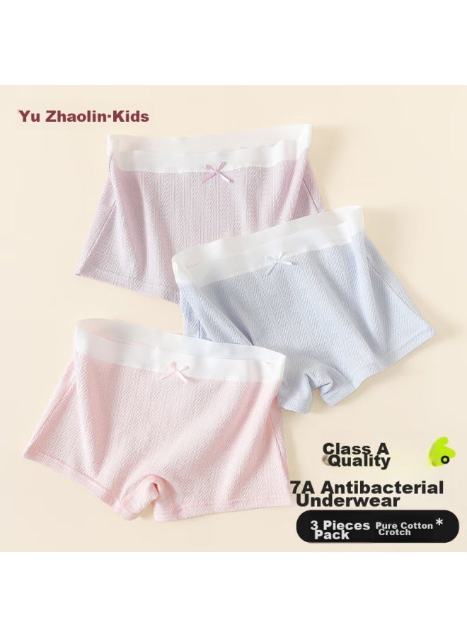 YUZHAOLIN Yuzhaolin Children's Underwear, Girls' Boyshorts, 100% Cotton Crotch, Antibacterial Shorts, Girls' Boxer Briefs, Baby Underpants, No Wedgie  - Image 1