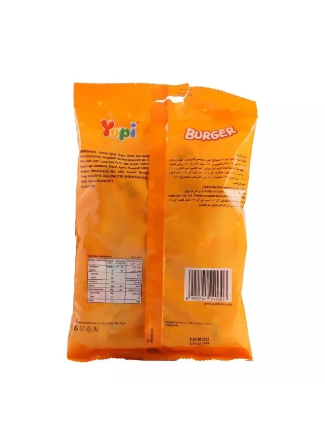 Yupi Sweet Burger Candies, Assorted Flavour Delicious Candy - 112gms - Image 2