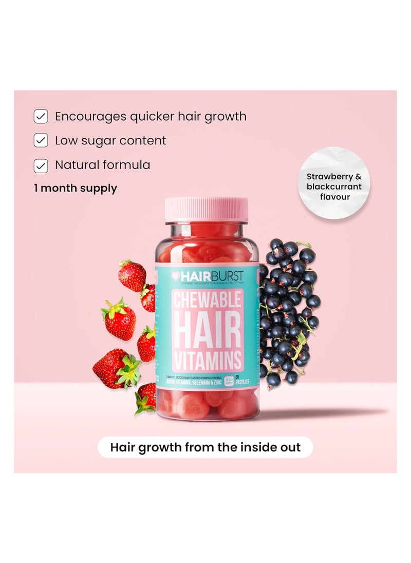 HAIR BURST Shampoo, Conditioner & Chewable Vitamin Bundle — All Natural, Biotin Gummy, Nourishing Hair Regrowth Shampoo for Longer, Stronger Hair  - Image 3